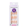 KISS imPRESS No Glue Mani Press-On Nails, French, Model', Light Neutral + White Tip French, Short Size, Squoval Shape, Includes 30 Nails, Prep Pad, Instructions Sheet, 1 Manicure Stick, 1 Mini File