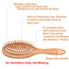 WeCoola Wooden Bristle Hair Brush is a Wood Brushes with Wooden Bristles can Stimulate Scalp to Help Scalp Massage & Hair Growth,As Gift for Mother & Father & Friedn All Hair Type