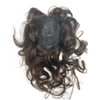 14inch Body Wave Human Hair Bangs Wavy Human Hair Toppers Clip In Hair Fringe Hairpieces Natural Brazilian Remy Hair Extensions (Brown)