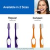 TEPE Supreme Compact Toothbrush, Soft Bristle Toothbrush, Tapered Brush Head for Sensitive Teeth and Gum Care, Adult, 1 Pack