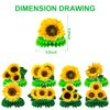 9Pcs Sunflower Birthday Party supplies set Honeycomb Centerpieces Double Sided Table Topper for Sunflower Birthday Party Decorations (Sunflower)