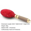 Bestbling Hair Brush - Detangle Hair and Comb, Massage Cushion, Anti-static, Smooth and Sleek Hair, Luxury Rhinestone Design Suitable for Women (Round red)