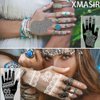 XMASIR 20 Sheets Henna Tattoo Kit Stencil for Hand, Temporary Airbrush Tattoo Stencils Arabian Tattoo Stickers Henna Templates for Body Paint Art (20Pcs-1)