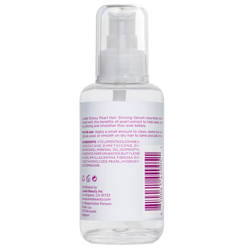 Luseta Glossy Pearl Hair Shining Serum for Smoothing and Nourishing Frizzy Hair with Pearl Extract, Awakening shine for Dull hair Serum 3.38 oz