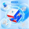 GAN 356 ME, Speed Cube 3x3 Magnetic Puzzle Toy with 48 Magnets GES Pro+ Customized 12 Tension Settings, Ideal for Children Kids Adults, GAN 356 M Upgraded Version, Frosted Coated