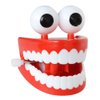 TOYANDONA 4 Pcs Wind-up Chatter Teeth with Eyes,Funny Walking Babbling Chattering Teeth Toys Halloween Novelty Party Favors Gag Gifts for Kids