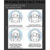 [30 Pack] Black Disposable KF-94 Face Mask, Individual Pack, Made in Korea, Disposable, Nose Mouth Covering Dust Face Mask, Adjustable Strap, Unisex Adult, 3D Ergonomic Design