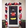 Mickey Mouse 2nd Birthday Party Supplies Oh Twodles Theme Party Decorations Includes Felt Banner,Welcome Hanger Door Sign, Tablecloth,Cake Cupcake Toppers,Mickey Head Balloons, 12 Latex Balloon,