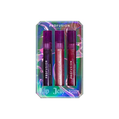 Profusion Cosmetics Sea Witch 3 PC Shimmer Lip Gloss, Long-lasting Effortless Gliding Formula, Intense Color and Rise Your Makeup Routine With Premium Beauty Tool