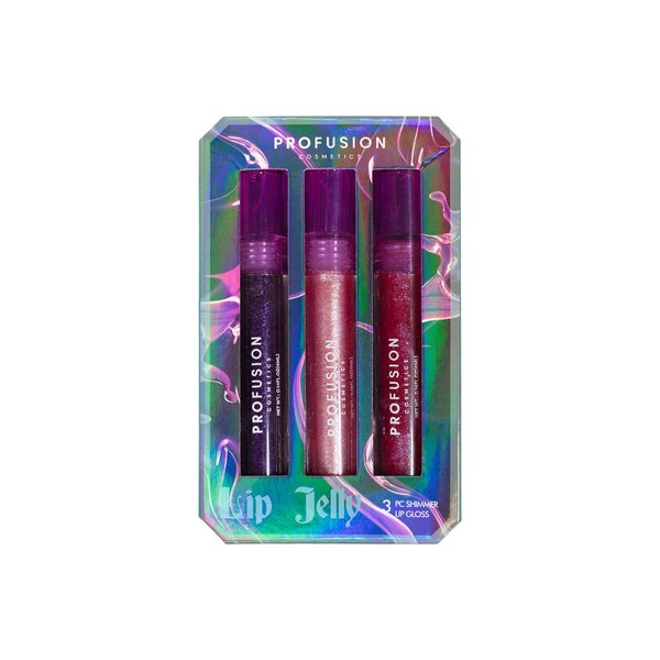 Profusion Cosmetics Sea Witch 3 PC Shimmer Lip Gloss, Long-lasting Effortless Gliding Formula, Intense Color and Rise Your Makeup Routine With Premium Beauty Tool