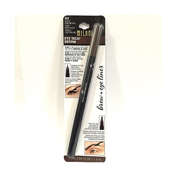 EYE TECH DEFINE 03 BLACK/DARK BROWN 2-in-1 EYE & BROW PEN LINER