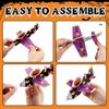 Halloscume 40 Sets Halloween Foam Glider Planes with Cards for Friends Bulk Lightweight Flying Airplane Gliders Toys for Halloween Party Gifts Classroom Prizes Halloween Party Favor and Supplies