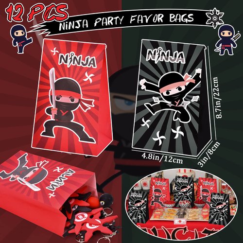 Winrayk Karate Party Favors Birthday Supplies Gift Bag Foam Star Stretchy Flying Slingshot Bouncy Ball Silicone Wristband Keychain Boy Kid Goody Bag Stuffers 72Pcs Karate Birthday Party Supplies Decor