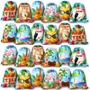 24 Pcs Hawaiian Party Favor Bags for Kids Hawaii Themed Aloha Drawstring Bags Tropical Goodie Bags Flamingo Gift Bag for Birthday, Bridal Shower, Summer, Beach, Pool Backpack, 12 x 10 Inch