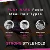 CrazyBull Hair Play Hard Strong Matte Paste - Volumizing Hair Products - Cruelty-Free Styling Cream with Melon Scent - No Flake Hair Paste - 3.38 oz