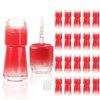 COSIDEA 20pcs Empty Cute Mushroom Shape Red lip gloss tube 4ml 0.13oz with wand Lipgloss tubes containers for lip oil packing