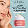 SeoulCeuticals Korean Face Scrub - Exfoliating Face Mask Skincare K Beauty Mask for Glass Skin - Kaolin Clay + Charcoal Cream Exfoliant Mask 2oz