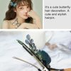 JKQBUX Edge Clip Retro embroidered butterfly hairpin Super fairy Hair Accessorie Hair Pins Duck Billed Hair Clips for Women Girls Party Wedding