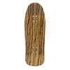 Wooden Fingerboard Carlsbad Cruiser Deck, Zebrawood - 34mm x 100mm - Handmade, Pro Shape & Size - Five Plies Wood Veneer - Includes Prolific Foam Tape - Teak Tuning