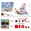 MindBox Girls Seaside Villa Building Blocks,812pcs Beach House Building Toys for Kids Age 8+，Mini Brick