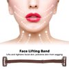 Facelift Bands with Clips, 4PCS Nylon Face Lifting Band with Hairclip Adjustable Elastic Facial Belt Eye Wrinkle Removal Facial Lifting Belt for Women Facial Skin Tightening