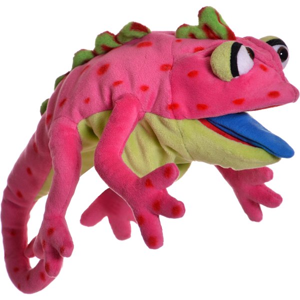 Living Puppets - Cammy The Chameleon, 16-Inch Plush Hand Puppet for Boys and Girls