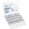OFFPLEX Loose Leaf Binder Rings 1 Inch (100 Pack) – Sturdy Book Rings, Index Card Rings, Key Rings, Flashcard Rings, Notebook Paper Rings, Metal Rings for Office, School or Home