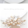 ZBJBinCH Bridal Hair Comb, The Latest Style Bridal Hair Accessories Is A Wedding Necessities, Pearl Hair Accessories for The Bride and Her Bridesmaids (Gold)