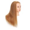 24"-26" 100% Human hair Mannequin head Training Head Cosmetology Manikin Head Doll Head with free Clamp (Blonde Hair)