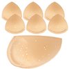 Bra Insert Pads Swimsuit Padding - Waterproof Bra Cups Inserts with Sewn Edges | Removable Bra Replacement Pads for Sports Bra Bikini Bathing Suits | 3 Pairs Breast Enhancers for A/B Cup