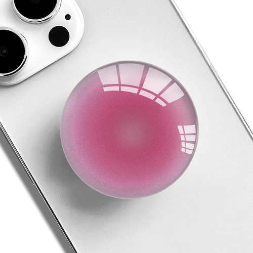 Ksadiye Clear Phone Grip with Expanding Kickstand,Cell Smartphones Collapsible Stand Pink Gradient Design for Phone