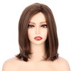 Onedor 11" Short Straight Middle Part Synthetic Heat Resistant Bob Wigs, Full Head Hair Wigs for Women, Girls (RL16/88)