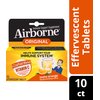 Airborne Zesty Orange Effervescent Tablets, 10 Count - 1000mg of Vitamin C - Immune Support Supplement (Pack of 6)