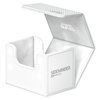 Ultimate Guard Sidewinder 80+, Deck Box for 80 Double-Sleeved TCG Cards, White, Magnetic Closure & Microfiber Inner Lining for Secure Storage