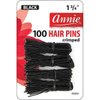 Annie 100 Hair Pins 1.75" Black 3319