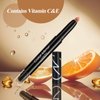 Color Mirror Longwear Cream Eye Shadow Sticks(72 Grapefruit Shimmer),Smudge-Proof, Waterproof Eyeshadow,Silky Formula Glitter With Makeup Brush,Orange Eyeshadow Stick