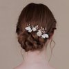2Pcs Wedding Hair Pins Bridal Hair Accessories Gold