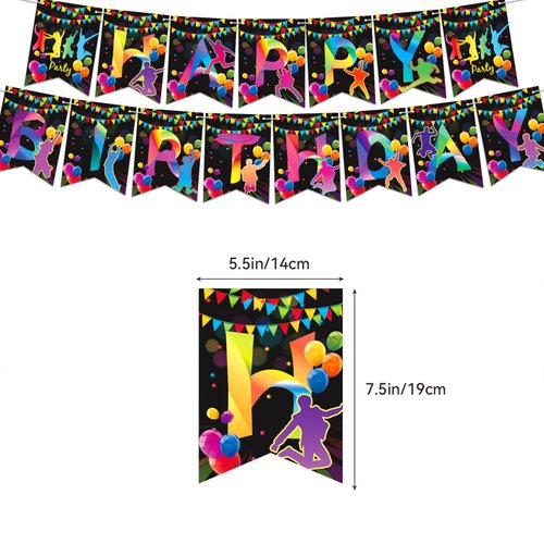 Trampoline Jump Party Decorations Trampoline Jump Birthday Party Supplies Includes Jump Birthday Banner Cake Topper Cupcake Toppers Balloons for Jump Party Decorations