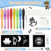inkipen Invisible Ink Pen 24Pcs+ Notebooks,Spy Pens with UV Light,Magic Marker,Classroom Prize, Birthday Party Favors for Girls Boys,Kids Christmas Gift Stocking Stuffers