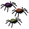 KRE Glittery Spider Decorations Halloween Decor Seasons Country Living Senior Homes Spooky Hallow's Eve Spirit Ghosts Escape Freely Classy Symbol Decorative Candy Dishes Pranks Pack of 3 Bonus Ranbx