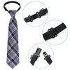 Sucrain 5pcs Boy's Necktie Pre-tied Adjustable Neck Strap Tie for Wedding Graduation School Uniforms
