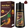 NCEPROHR Dark Red Wine 3 in 1 Hair Dye Shampoo for Gray Hair, Instant Herbal Red Hair Color Shampoo for Women & Men, Natural Red Hair Shampoo, Long Lasting, Ammonia Free, Paraben Free, 500ml