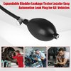 WUODAO Expandable Bladder Leakage Tester Locator Easy Automotive Leak Plug for All Vehicles，Universal Easy Intake Adapter, Automotive Smoke Machine Bladder (黑色1)