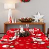 3 Pcs Christmas Tablecloth - Snowman Christmas Table cover, Disposable Plastic Rectangle Xmas Snowman Snowflakes Party Table cloths for Christmas Table Decorations and Party Supplies, 54 x 108 Inch