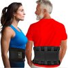 RiptGear Back Brace for Lower Back Pain Relief - Breathable Back Brace for Men and Women - Ideal for Lifting, Work, Sciatica, Herniated Disc, and Lumbar Support - Black, XL (Waist: 36"-39")