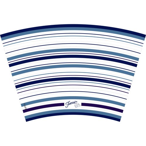 Tervis Made in USA Double Walled Fiesta Insulated Tumbler Cup Keeps Drinks Cold & Hot, 24oz - No Lid, Lapis Stripes