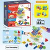 64 Pcs Stack Attack Game | Tetra Tower Stack Game | Balance Game for Kids & Adults | Team Tower Game for Kids 4-12 | Stacking Game | Balancing Game| Gifts for 4 5 6 7 8 9 10 11 12 Year Old