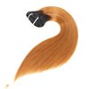 Ombre Clip in Hair Extensions Straight Human Hair 140g 100% Human Hair 8Pcs Total of 18 Clips #1B/30 Brown Hair Extensions for Black Women Hair (22 Inch, 1B/30 Brown）