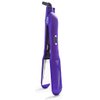 ISO Beauty Gold Collection Metallic Color 1.5 Inch Floating Plates Flat Iron Hair Straightener with Adjustable Auto Power Off, Smart Memory, Temp Control & LCD Display (Purple)
