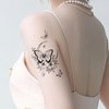 Generic 10 Sheets Temporary Tattoo Stickers, Waterproof Black Butterfly Pattern Tattoos Body Art Henna Sticker for Women Girls DIY Body Face Arms Legs (Model A)